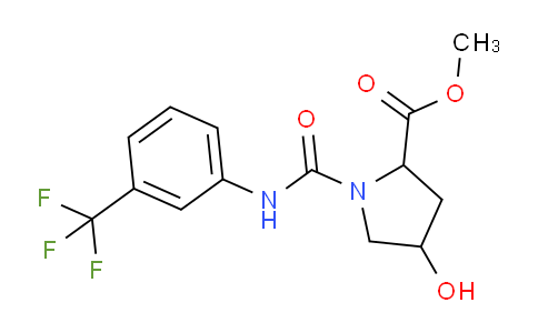 CAS No. 318247-30-2, Methyl 4-hydroxy-1-((3-(trifluoromethyl)phenyl)carbamoyl)pyrrolidine-2-carboxylate