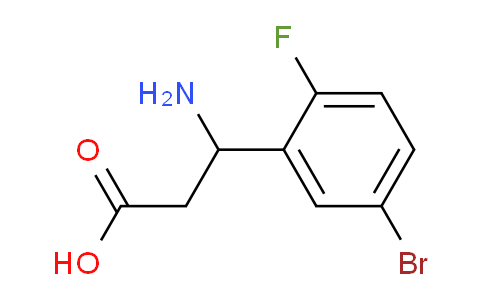 CAS No. 299441-23-9, 3-Amino-3-(5-bromo-2-fluorophenyl)propanoic acid