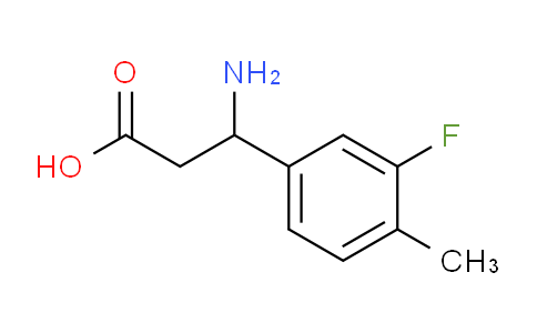 CAS No. 682804-13-3, 3-Amino-3-(3-fluoro-4-methylphenyl)propanoic acid