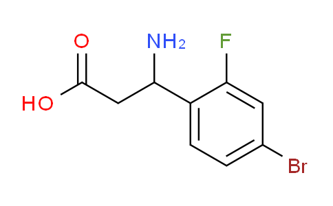 CAS No. 682804-39-3, 3-Amino-3-(4-bromo-2-fluorophenyl)propanoic acid