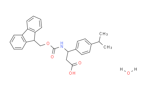 CAS No. 1049746-57-7, 3-((((9H-Fluoren-9-yl)methoxy)carbonyl)amino)-3-(4-isopropylphenyl)propanoic acid hydrate