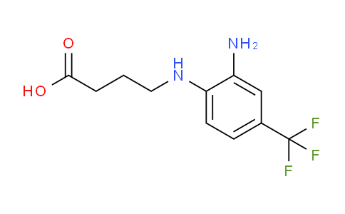 CAS No. 106484-67-7, 4-((2-Amino-4-(trifluoromethyl)phenyl)amino)butanoic acid