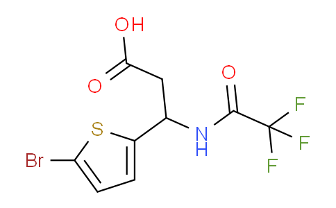 CAS No. 194229-21-5, 3-(5-Bromothiophen-2-yl)-3-(2,2,2-trifluoroacetamido)propanoic acid