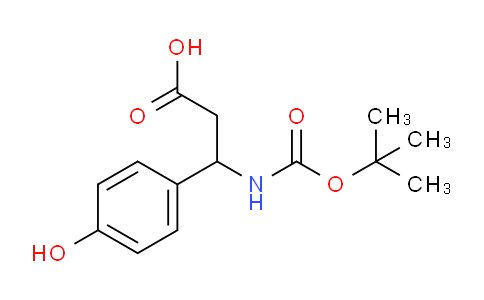 CAS No. 454473-84-8, 3-((tert-Butoxycarbonyl)amino)-3-(4-hydroxyphenyl)propanoic acid