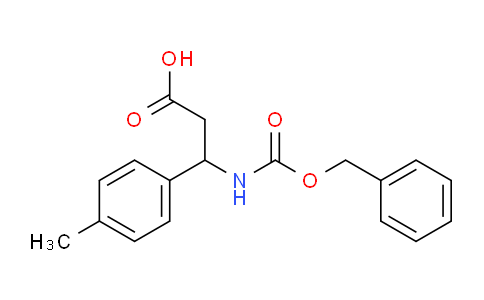 CAS No. 406726-23-6, 3-(((Benzyloxy)carbonyl)amino)-3-(p-tolyl)propanoic acid