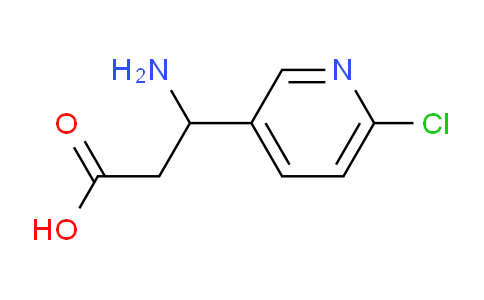 CAS No. 297773-48-9, 3-Amino-3-(6-chloropyridin-3-yl)propanoic acid