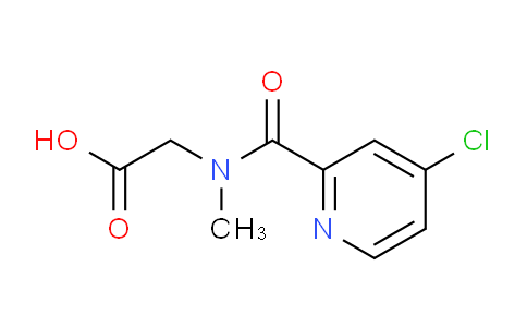 CAS No. 1154331-70-0, 2-(4-Chloro-N-methylpicolinamido)acetic acid