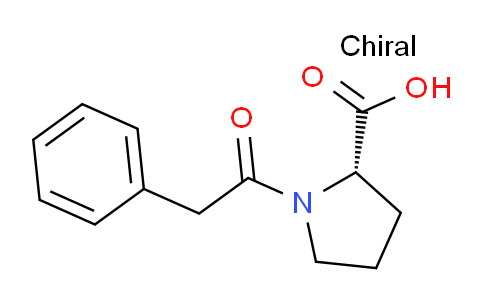 CAS No. 2752-38-7, (S)-1-(2-Phenylacetyl)pyrrolidine-2-carboxylic acid