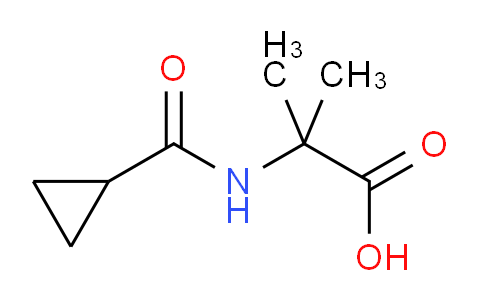 CAS No. 215036-16-1, 2-(Cyclopropanecarboxamido)-2-methylpropanoic acid