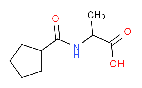 CAS No. 252678-52-7, 2-(Cyclopentanecarboxamido)propanoic acid