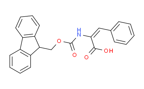 CAS No. 198546-17-7, 2-((((9H-Fluoren-9-yl)methoxy)carbonyl)amino)-3-phenylacrylic acid
