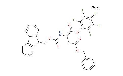 CAS No. 86061-03-2, (S)-4-Benzyl 1-(perfluorophenyl) 2-((((9H-fluoren-9-yl)methoxy)carbonyl)amino)succinate