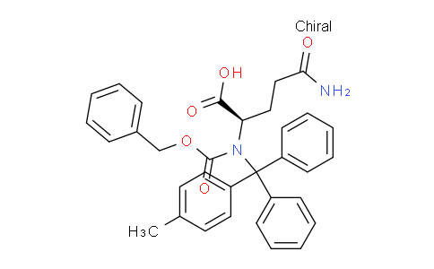 CAS No. 200716-85-4, (R)-5-Amino-2-(((benzyloxy)carbonyl)(diphenyl(p-tolyl)methyl)amino)-5-oxopentanoic acid