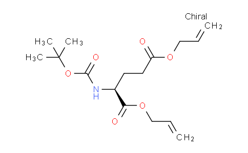 CAS No. 212569-21-6, (S)-Diallyl 2-((tert-butoxycarbonyl)amino)pentanedioate