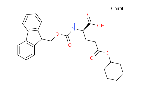 CAS No. 204251-25-2, (R)-2-((((9H-Fluoren-9-yl)methoxy)carbonyl)amino)-5-(cyclohexyloxy)-5-oxopentanoic acid