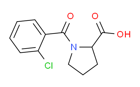 CAS No. 672300-77-5, 1-(2-Chlorobenzoyl)pyrrolidine-2-carboxylic acid