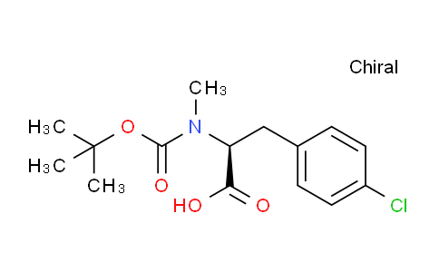 CAS No. 179033-68-2, (S)-2-((tert-Butoxycarbonyl)(methyl)amino)-3-(4-chlorophenyl)propanoic acid