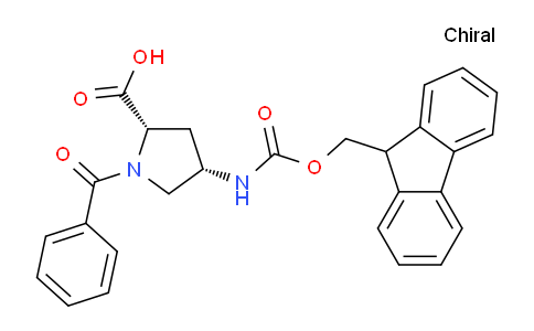 CAS No. 204321-85-7, Fmoc-(2S,4S)-4-amino-1-benzoyl-pyrrolidine-2-carboxylic acid