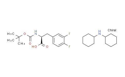 CAS No. 198474-91-8, Dicyclohexylamine (S)-2-((tert-butoxycarbonyl)amino)-3-(3,4-difluorophenyl)propanoate