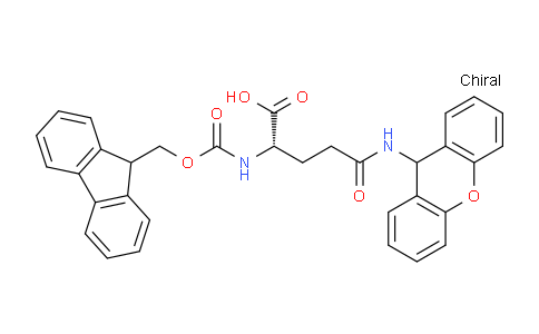 CAS No. 185031-81-6, (S)-2-((((9H-Fluoren-9-yl)methoxy)carbonyl)amino)-5-((9H-xanthen-9-yl)amino)-5-oxopentanoic acid