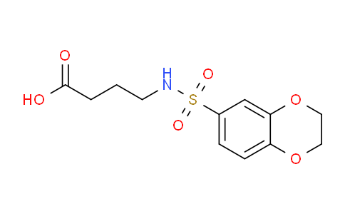CAS No. 300571-94-2, 4-(2,3-dihydrobenzo[b][1,4]dioxine-6-sulfonamido)butanoic acid