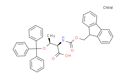 CAS No. 682800-84-6, (2R,3S)-2-((((9H-Fluoren-9-yl)methoxy)carbonyl)amino)-3-(trityloxy)butanoic acid