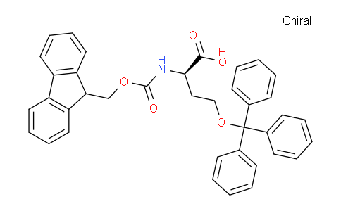 CAS No. 257886-01-4, (R)-2-((((9H-Fluoren-9-yl)methoxy)carbonyl)amino)-4-(trityloxy)butanoic acid