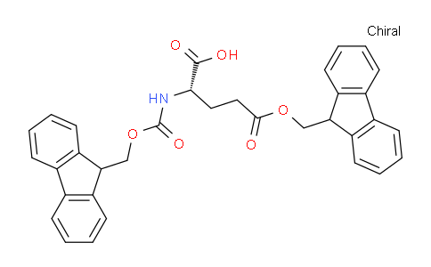 CAS No. 608512-86-3, (S)-5-((9H-Fluoren-9-yl)methoxy)-2-((((9H-fluoren-9-yl)methoxy)carbonyl)amino)-5-oxopentanoic acid
