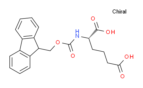 CAS No. 250384-77-1, (S)-2-((((9H-Fluoren-9-yl)methoxy)carbonyl)amino)hexanedioic acid