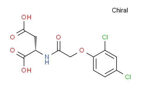 CAS No. 35144-55-9, (S)-2-(2-(2,4-Dichlorophenoxy)acetamido)succinic acid