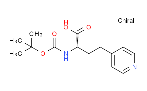 CAS No. 273222-03-0, (S)-2-((tert-Butoxycarbonyl)amino)-4-(pyridin-4-yl)butanoic acid