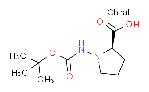 CAS No. 214262-81-4, (R)-1-((tert-Butoxycarbonyl)amino)pyrrolidine-2-carboxylic acid