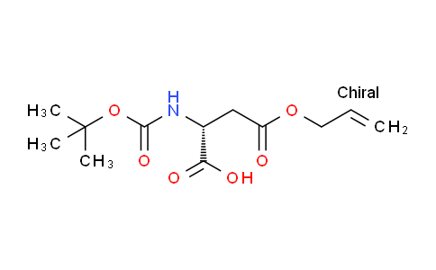 CAS No. 207120-58-9, (R)-4-(Allyloxy)-2-((tert-butoxycarbonyl)amino)-4-oxobutanoic acid