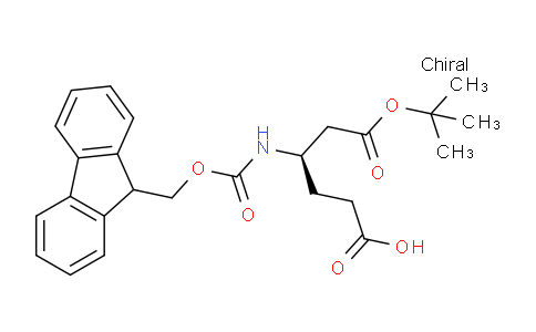CAS No. 268542-16-1, (R)-4-((((9H-Fluoren-9-yl)methoxy)carbonyl)amino)-6-(tert-butoxy)-6-oxohexanoic acid