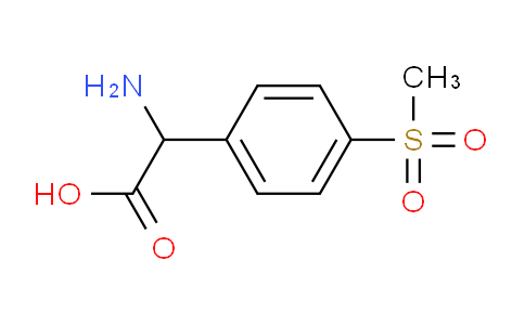 CAS No. 299166-80-6, 2-Amino-2-(4-(methylsulfonyl)phenyl)acetic acid