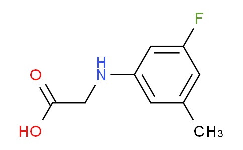 CAS No. 199327-34-9, 2-((3-Fluoro-5-methylphenyl)amino)acetic acid