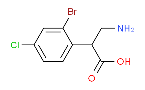 CAS No. 299166-38-4, 3-Amino-2-(2-bromo-4-chlorophenyl)propanoic acid