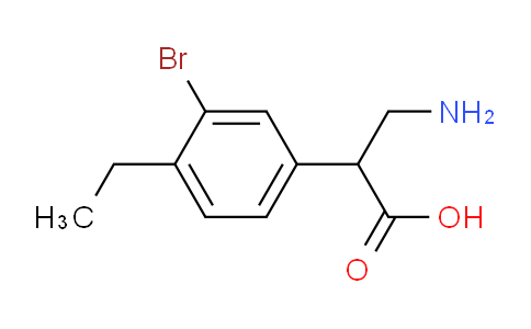 CAS No. 299439-39-7, 3-Amino-2-(3-bromo-4-ethylphenyl)propanoic acid