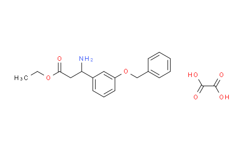 CAS No. 502841-87-4, Ethyl 3-Amino-3-(3-(benzyloxy)phenyl)propanoate oxalate