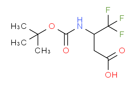 CAS No. 1185296-42-7, 3-((tert-Butoxycarbonyl)amino)-4,4,4-trifluorobutanoic acid
