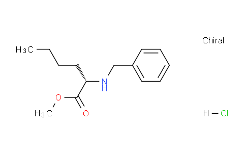 CAS No. 1122017-35-9, (S)-Methyl 2-(benzylamino)hexanoate hydrochloride