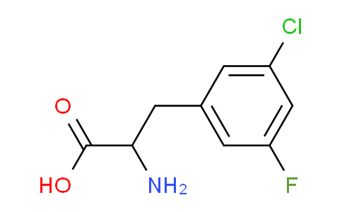 CAS No. 1259985-73-3, 2-Amino-3-(3-chloro-5-fluorophenyl)propanoic acid