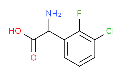 CAS No. 1042665-36-0, 2-Amino-2-(3-chloro-2-fluorophenyl)acetic acid