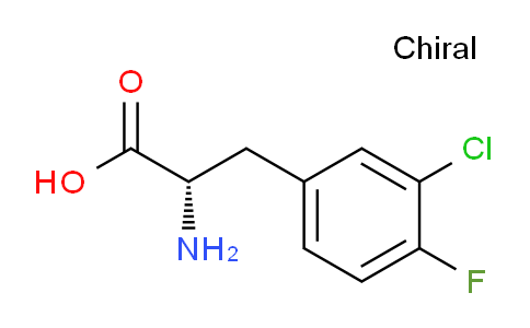 CAS No. 7731-00-2, (S)-2-Amino-3-(3-chloro-4-fluorophenyl)propanoic acid