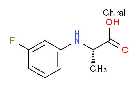 CAS No. 1039365-71-3, (S)-2-((3-Fluorophenyl)amino)propanoic acid