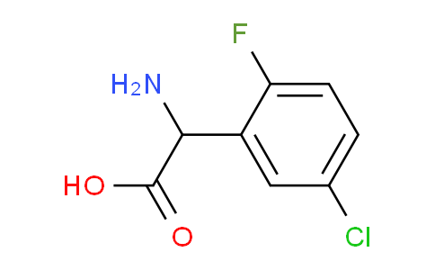 CAS No. 1040198-59-1, 2-Amino-2-(5-chloro-2-fluorophenyl)acetic acid
