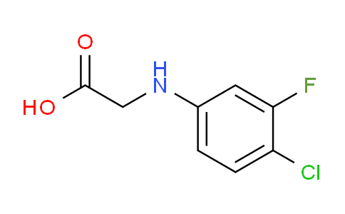 CAS No. 1039338-62-9, 2-((4-Chloro-3-fluorophenyl)amino)acetic acid