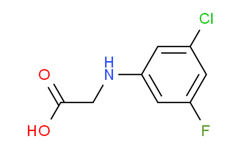CAS No. 1038843-45-6, 2-((3-Chloro-5-fluorophenyl)amino)acetic acid