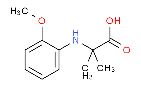 CAS No. 725234-45-7, 2-((2-Methoxyphenyl)amino)-2-methylpropanoic acid