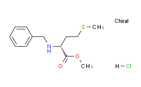 CAS No. 1272755-12-0, (R)-Methyl 2-(benzylamino)-4-(methylthio)butanoate hydrochloride
